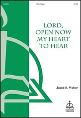 Lord, Open Now My Heart to Hear SSA choral sheet music cover